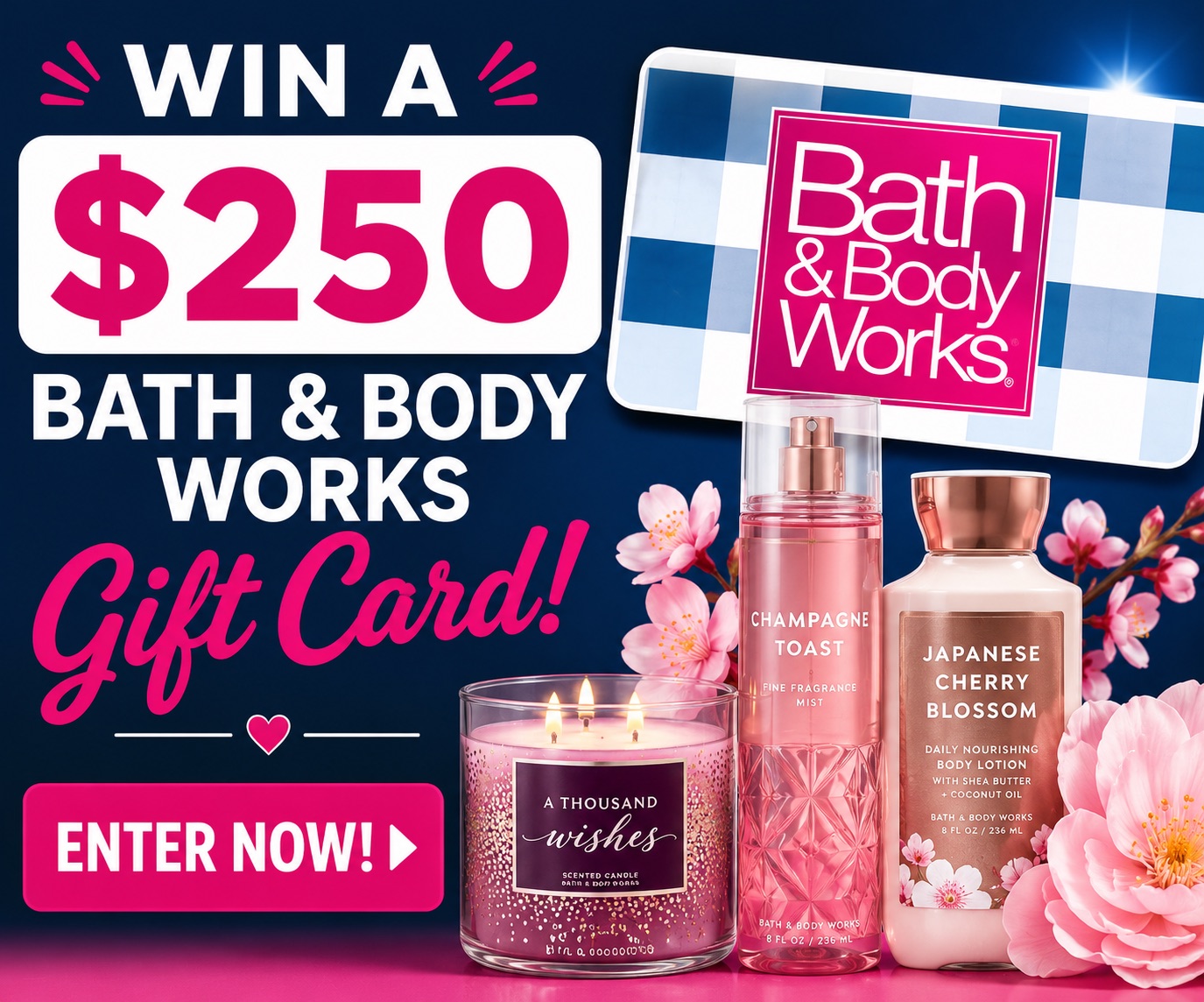 $250 Bath & Body Works Gift Card Giveaway